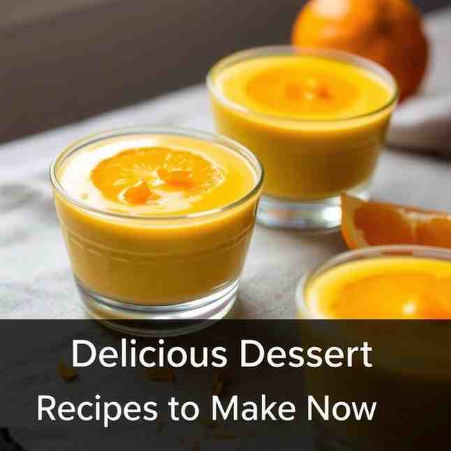 Easy Orange Posset - Delicious Dessert Recipes to Make Now